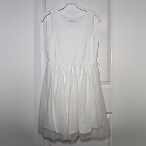 Knit Works Ivory Tulle Skirt Party Dress Girls Size 14